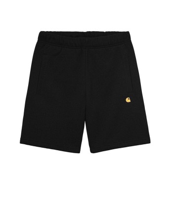 Carhartt Wip Chase Sweat Short - Black / Gold En savoir plus