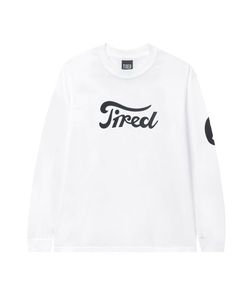 Tired Moto Sports T-Shirt Manches Longues - White rembourrage situé sous