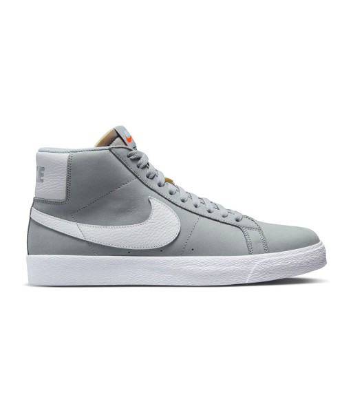 Nike SB Blazer Mid Iso - Wolf Grey / White / Wolf Grey rembourrage situé sous