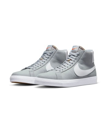 Nike SB Blazer Mid Iso - Wolf Grey / White / Wolf Grey rembourrage situé sous