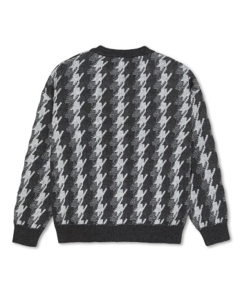 Polar Louis Cardigan Houndstooth - Grey la chaussure