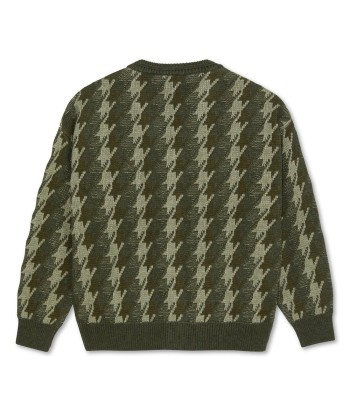 Polar Louis Cardigan Houndstooth - Green Jusqu'à 80% De Réduction