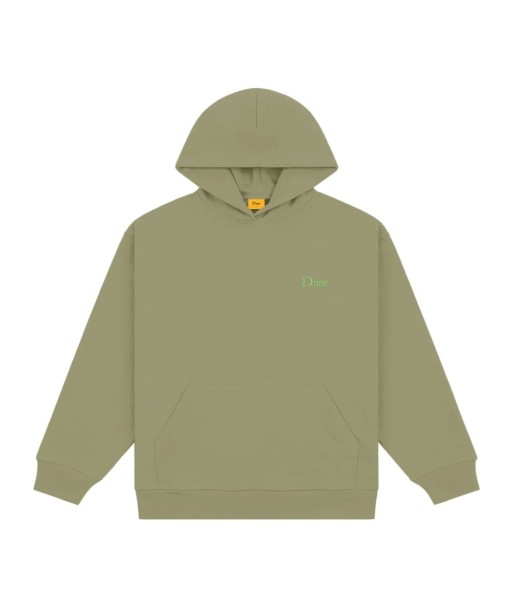 Dime Classic Small Logo Hoodie Sweat A Capuche - Army Green Amélioration de cerveau avec