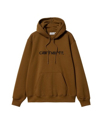 Carhartt Wip Hooded Carhartt Sweat Hood - Deep Brown / Black sélection de produits