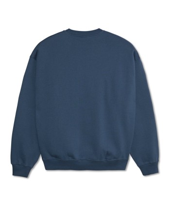 Polar Dave Crewneck Faces Sweatshirt - Grey Blue acheter en ligne