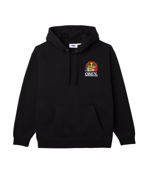 Obey Our Labor Hood Sweat A Capuche Black Véritable concentré