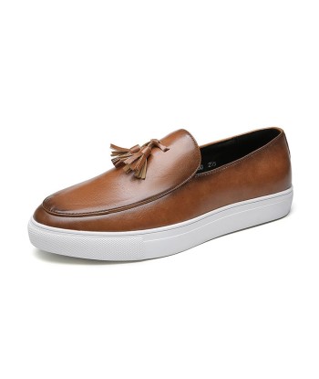 Zapatos casuales de verano de cuero para hombre Fin de série