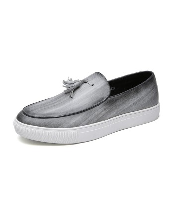 Zapatos casuales de verano de cuero para hombre Fin de série