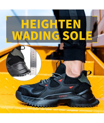 Zapatos de seguridad con punta de acero, transpirables, ligeros e indestructibles para hombres - Seguridad de la marque