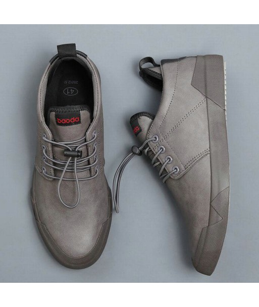 Zapatos casuales de cuero con cordones para hombre - Turbon des créatures d'habitude