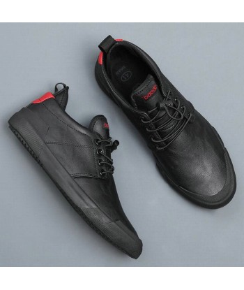 Zapatos casuales de cuero con cordones para hombre - Turbon des créatures d'habitude