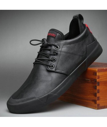 Zapatos casuales de cuero con cordones para hombre - Turbon des créatures d'habitude