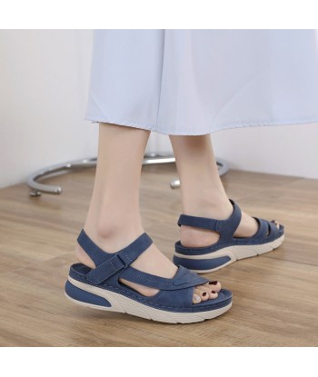 Sandalias cómodas de piel para mujer - Flapis sur le site 