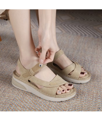 Sandalias cómodas de piel para mujer - Flapis sur le site 