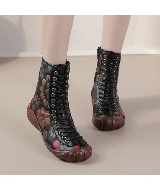 Botas estilo hippie floral vintage livraison et retour toujours gratuits