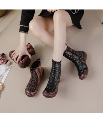 Botas estilo hippie floral vintage livraison et retour toujours gratuits