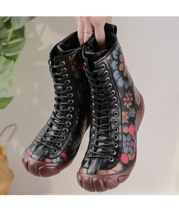 Botas estilo hippie floral vintage livraison et retour toujours gratuits