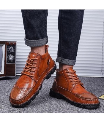 Julian - Zapatos ortopédicos para hombre en piel de moda Les magasins à Paris