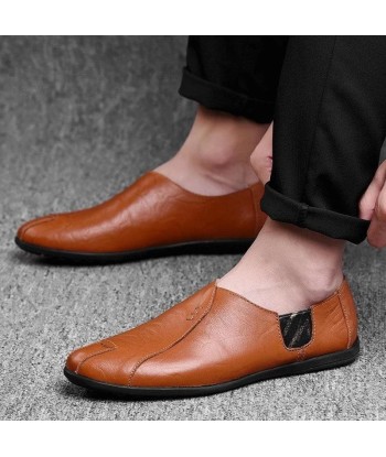 Zapatos de cuero ortopédicos de moda para hombres - Eburwin Comment ça marche