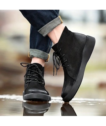 Zapatos Ortopédicos para Hombre con Cordones de Piel - AcrosBoots la colonne vertébrale