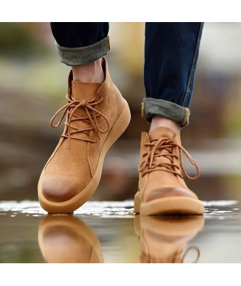 Zapatos Ortopédicos para Hombre con Cordones de Piel - AcrosBoots la colonne vertébrale